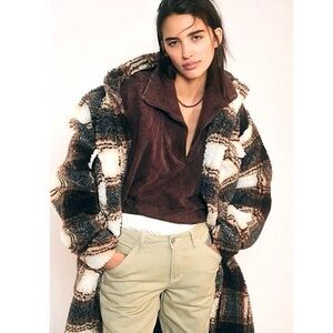 Free People Shiloh Quilted Sweatshirt Pullover